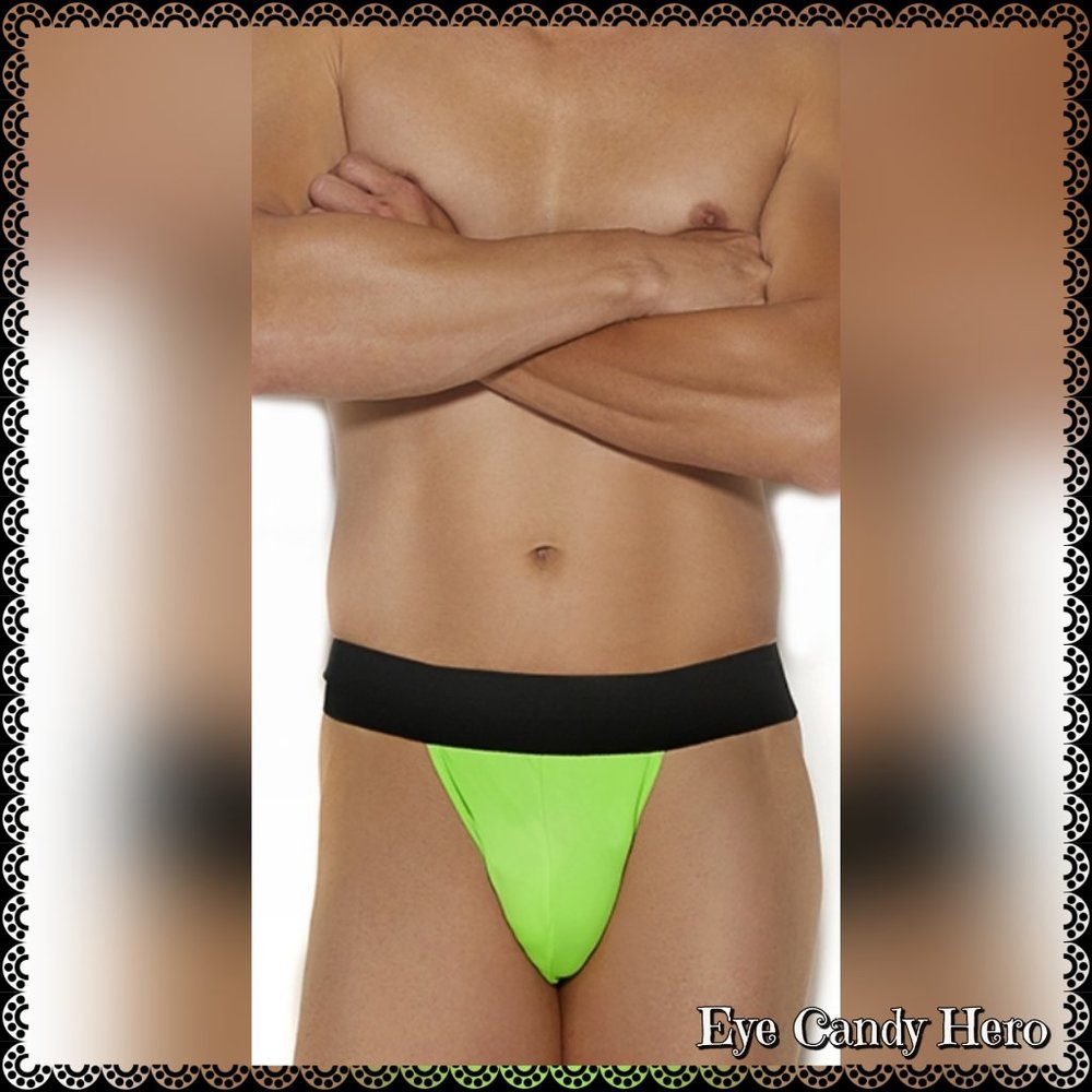 🆕💚Neon Green Men's Micro Mini Thong - Picture 4 of 5